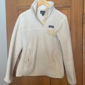 Patagonia Fleece Pullover Cream Colored